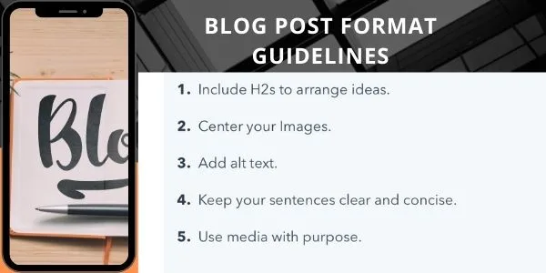 Blog post format guidelines