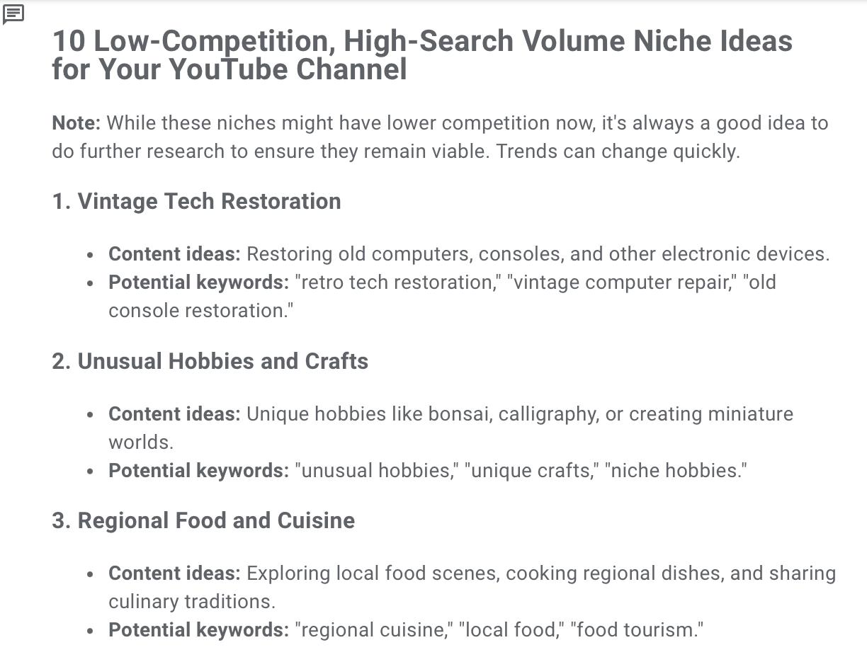 10 low competition, high search volume